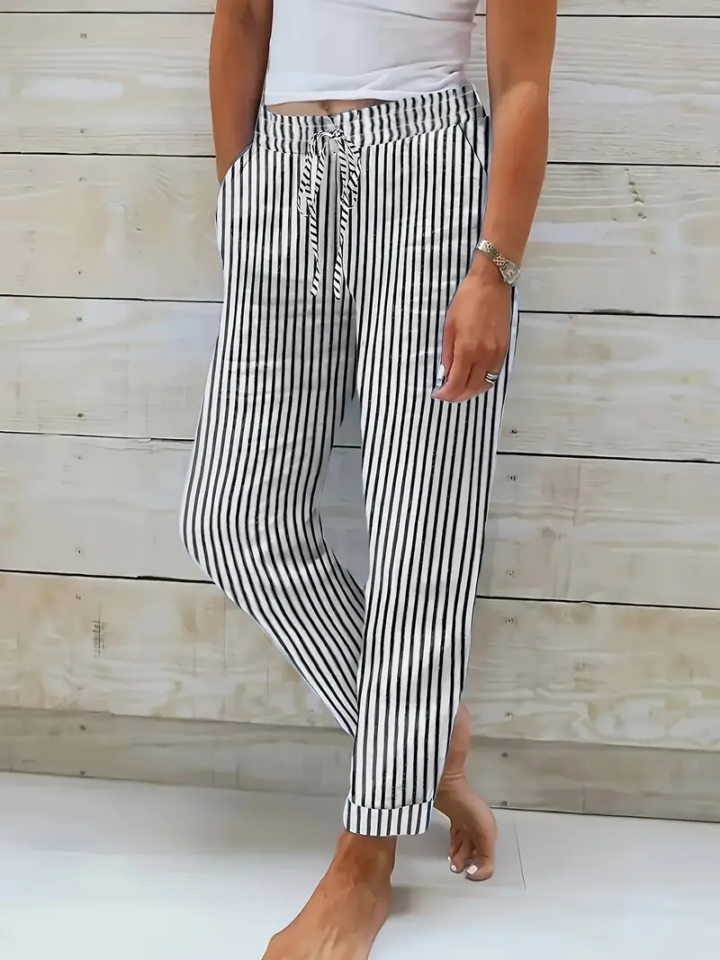 Elegant Women'S Casual Loose Straight Pants