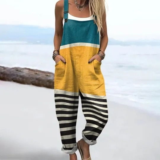 Women's Abstract Geometric Line Pattern Art Print Casual 100% Cotton W