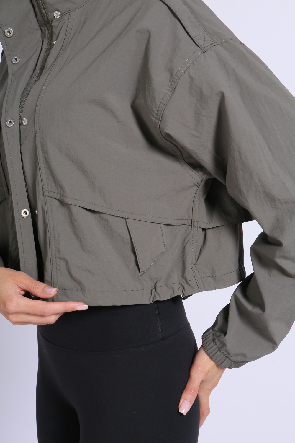 NUCBN® High Woven Washed Jacket (Folding Hood)