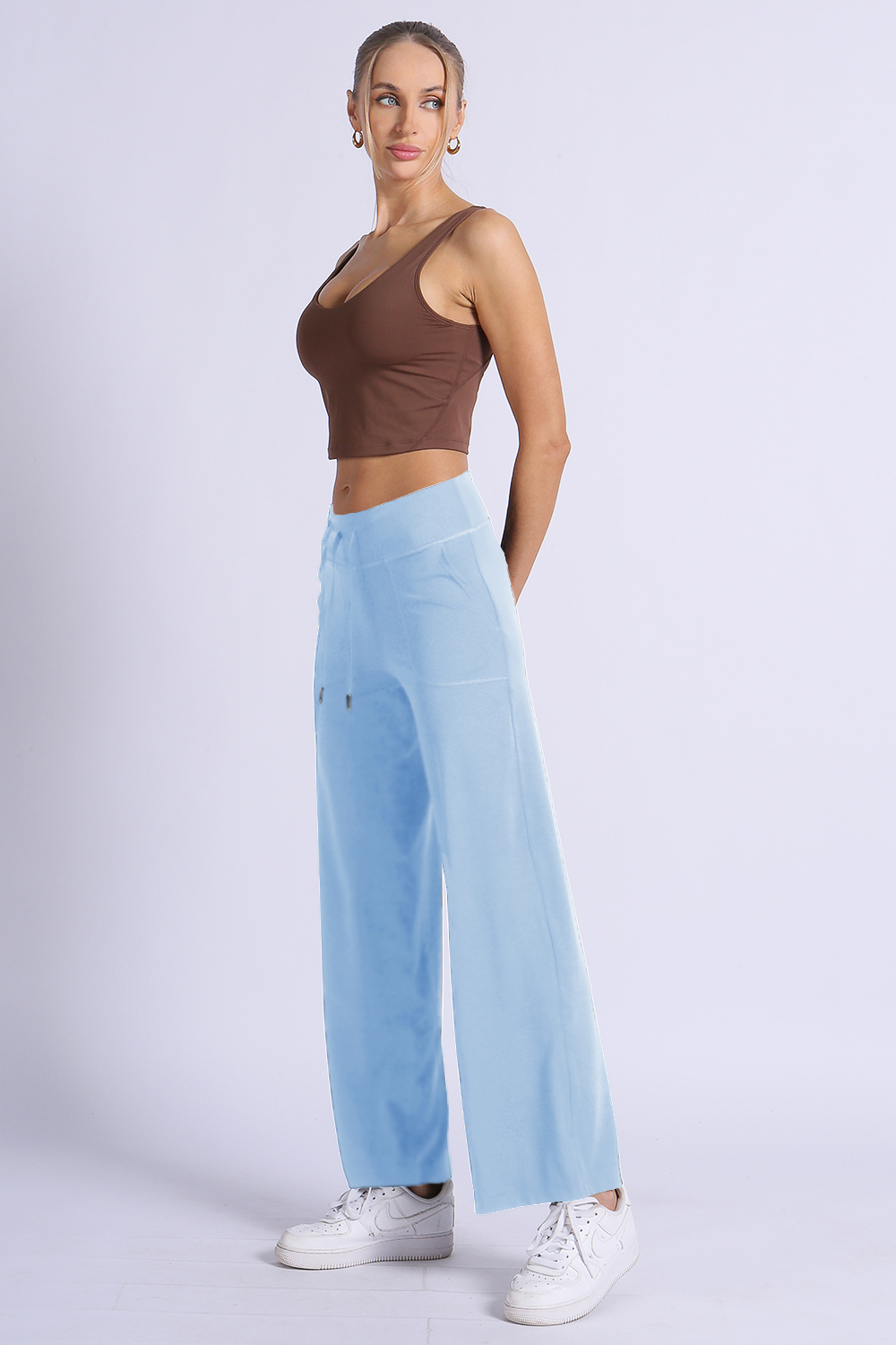 NUCBN® Velvet Series - Modal Fabric Drawstring Splicing Casual Sports Pants