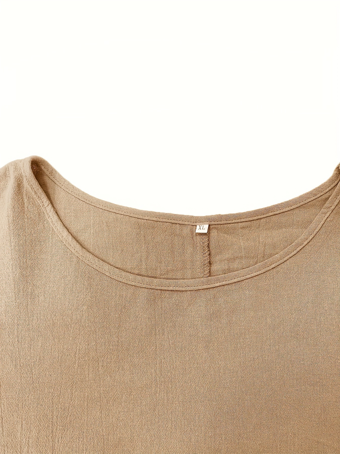 Plus Size Casual Outfits Set, Women's Plus Solid Round Neck Long Sleeve Top & Wide Leg Pants With Pockets Outfits Two Piece Set