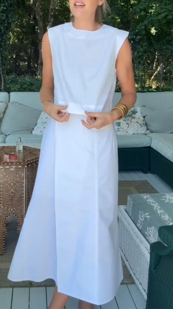 Women Round Neck Solid Color Casual Suit