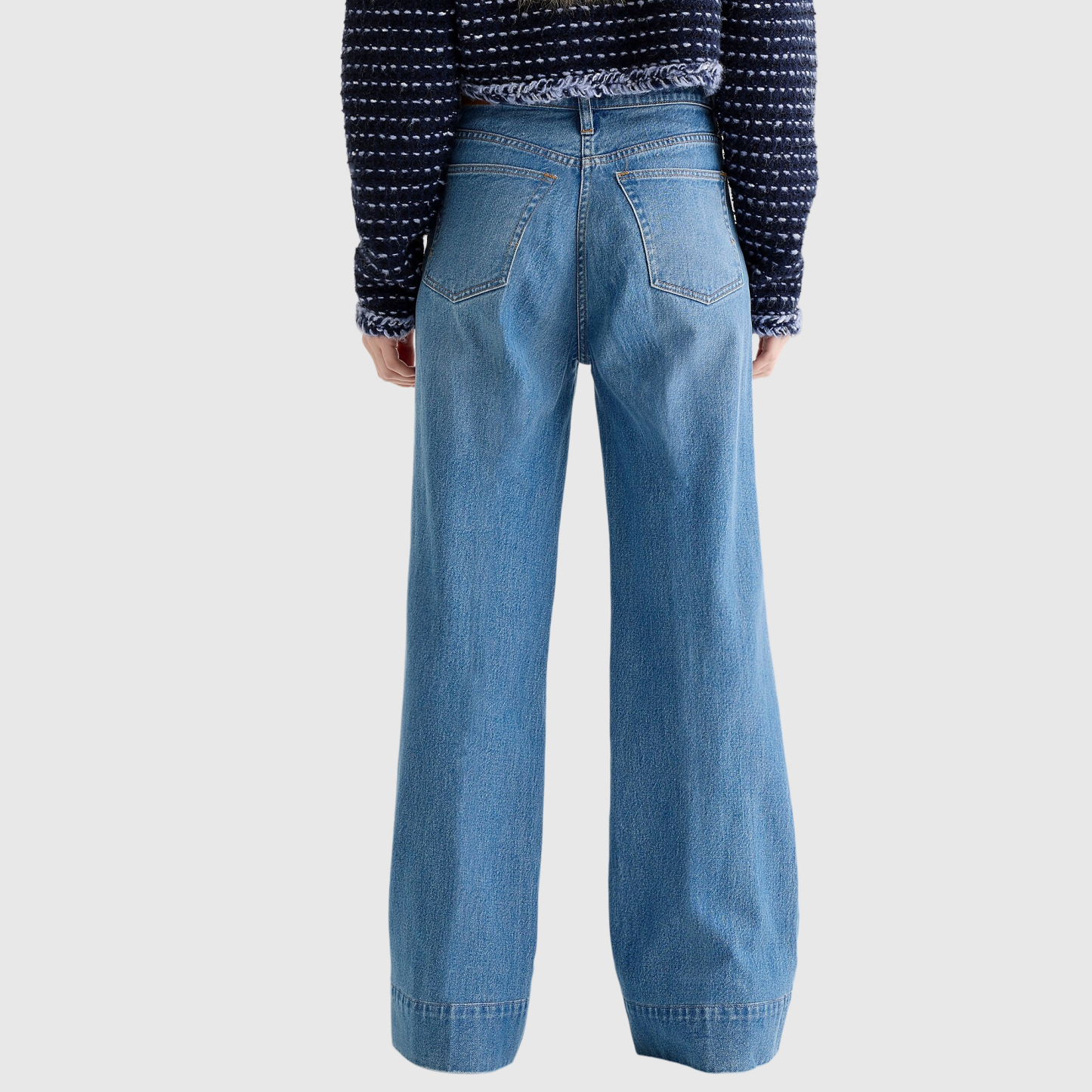 Tall Wide Leg Denim Trouser 