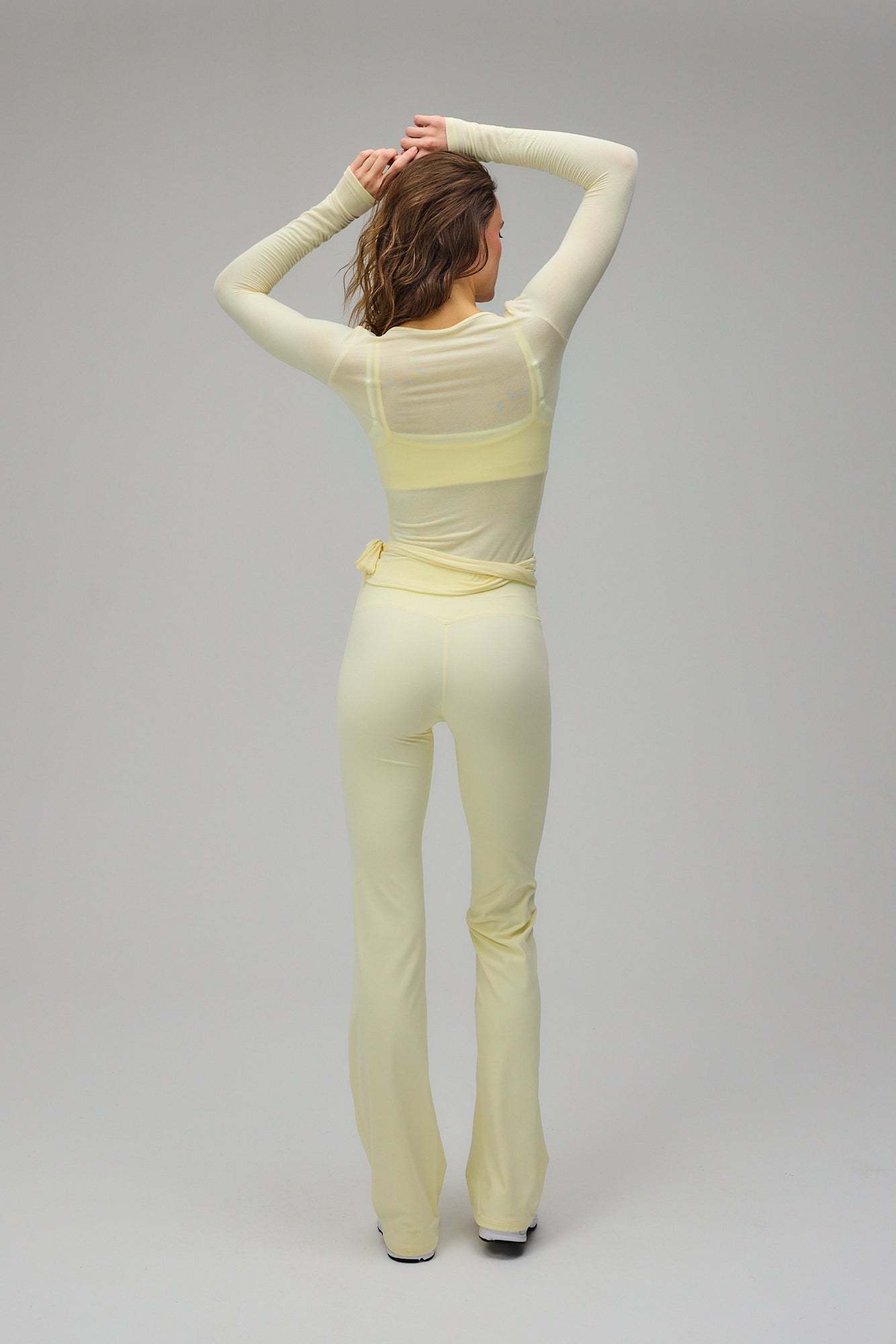 Ballet Wrap Blouse - Lemon