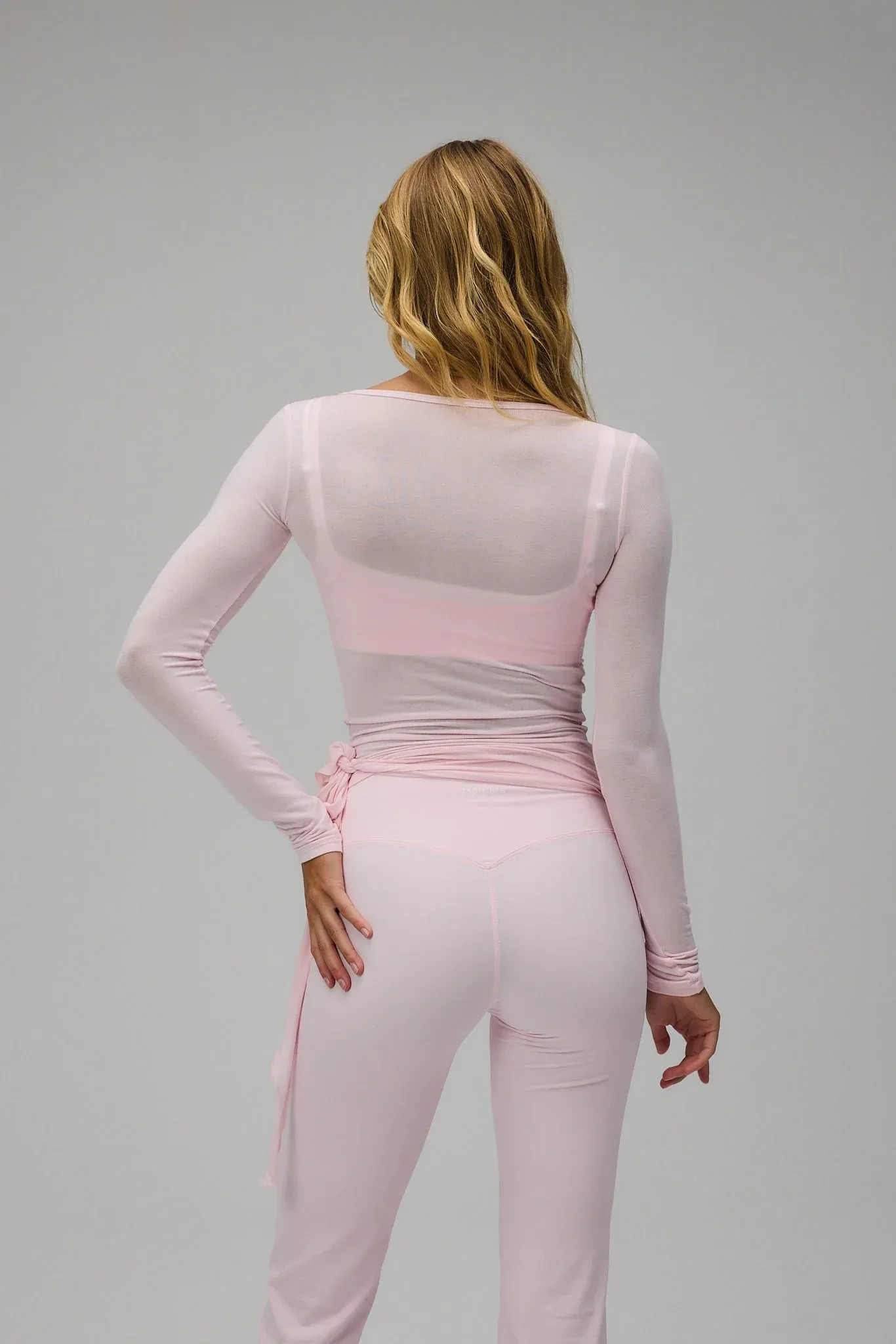 Ballet Wrap Blouse - Lemon