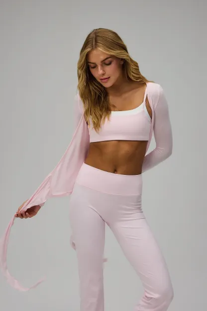 Ballet Wrap Blouse - Lemon