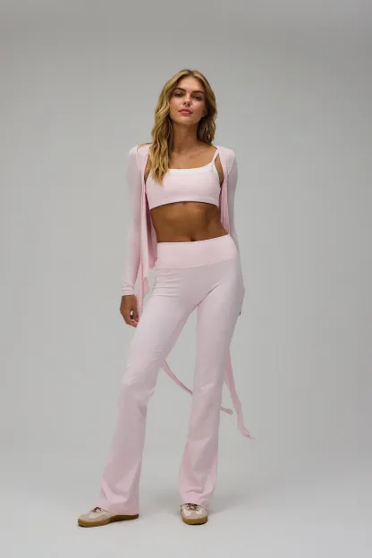 Ballet Wrap Blouse - Lemon