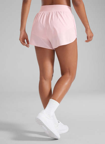 Feathery-Fit Soft High Waisted Dolphin Shorts 3” With Zipper Pockets-1