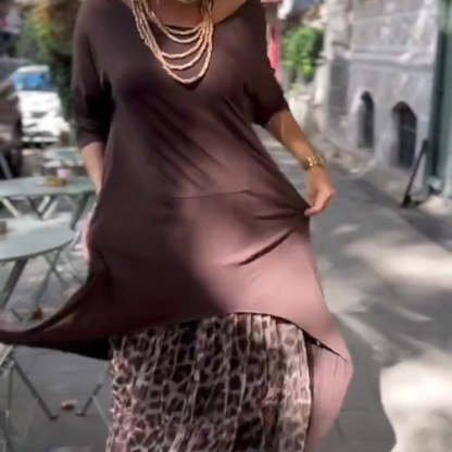 🔥Women's Casual Irregular Hem Long Sleeve Dress💃