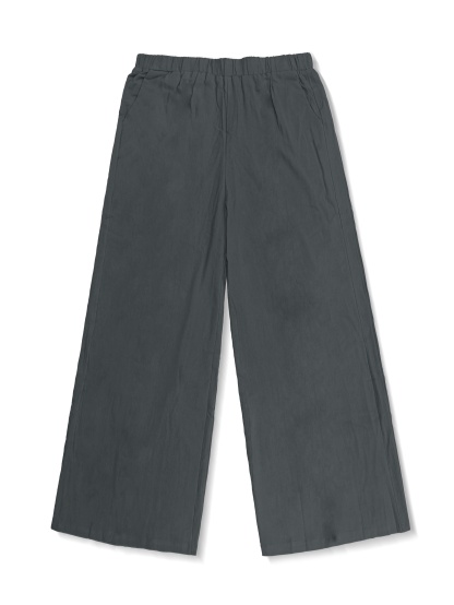 Plus Size Casual Outfits Set, Women's Plus Solid Round Neck Long Sleeve Top & Wide Leg Pants With Pockets Outfits Two Piece Set