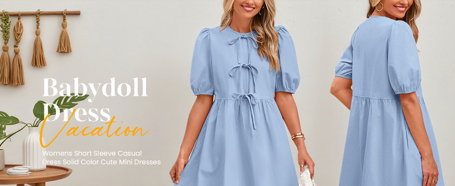 PRETTYGARDEN Babydoll Dress For Women