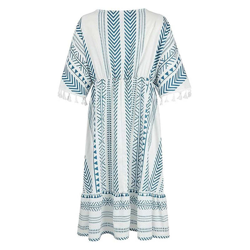 🏖️ Meet Summer-50% OFF👗Ethnic Style Casual Printed Dress