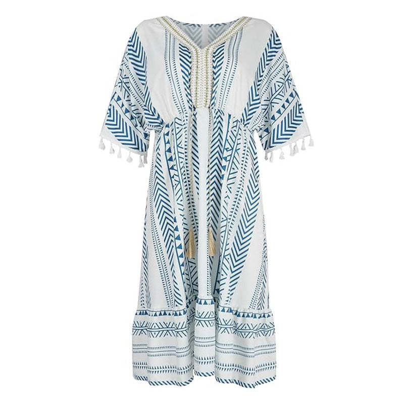🏖️ Meet Summer-50% OFF👗Ethnic Style Casual Printed Dress