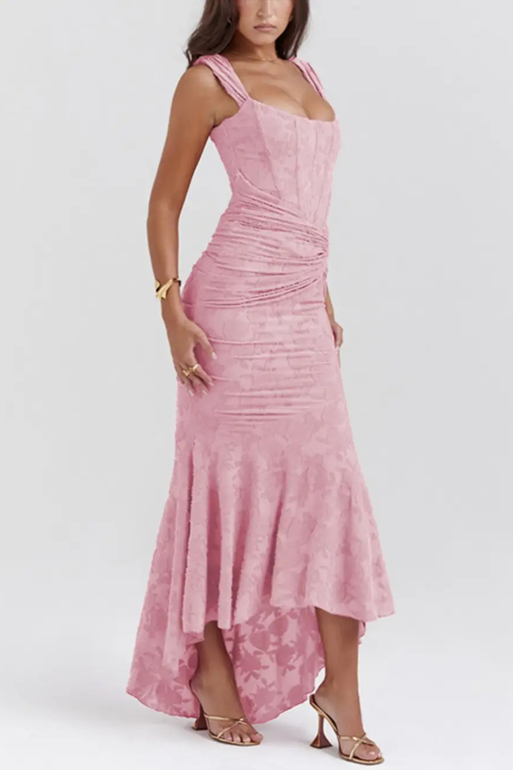 Blue bell floral maxi dress