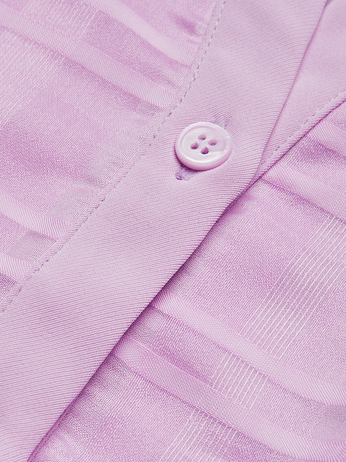 Lavender Purple Shirt Dress Shirt Collar Sleeveless A-Line Midi Dress