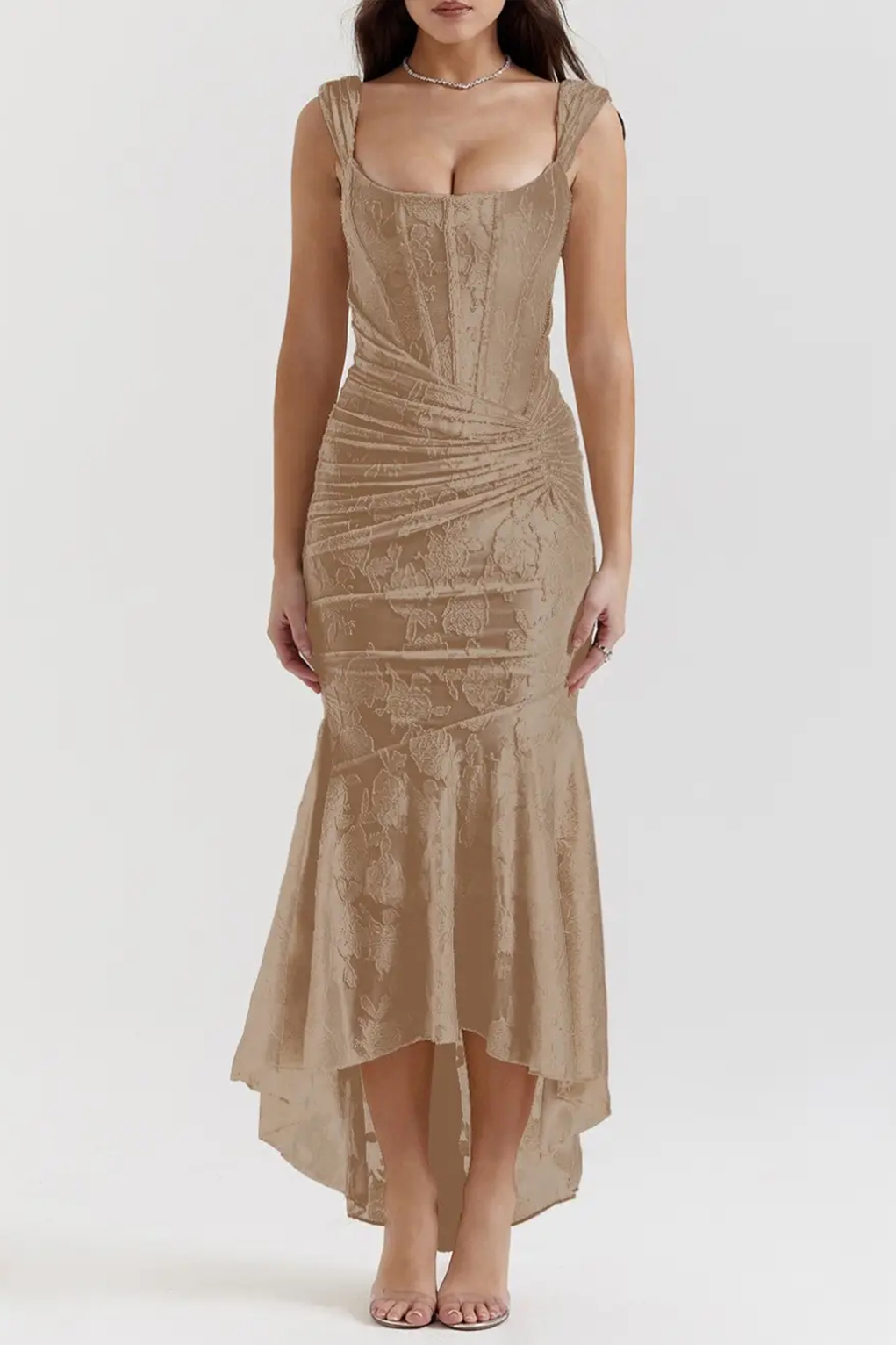 Blue bell floral maxi dress