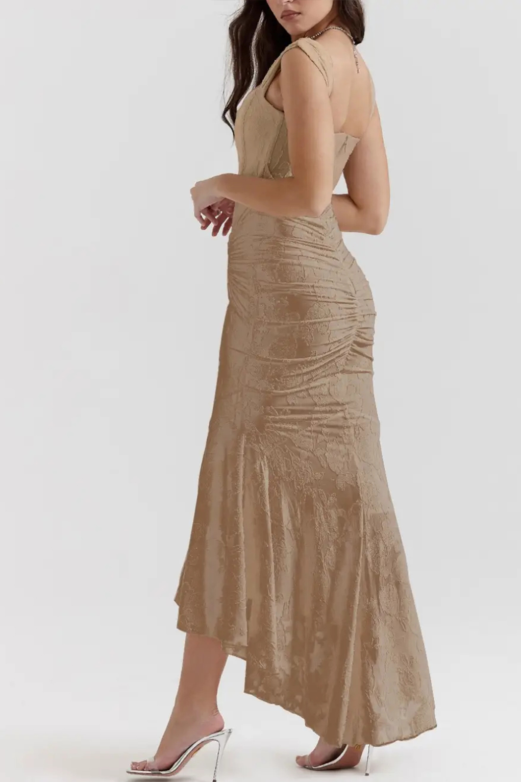 Blue bell floral maxi dress