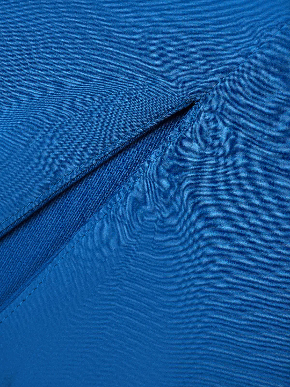 Blue Applique Hotfix Embellished Asymmetric Classic One Shoulder Sleeveless Sheath Midi Dress