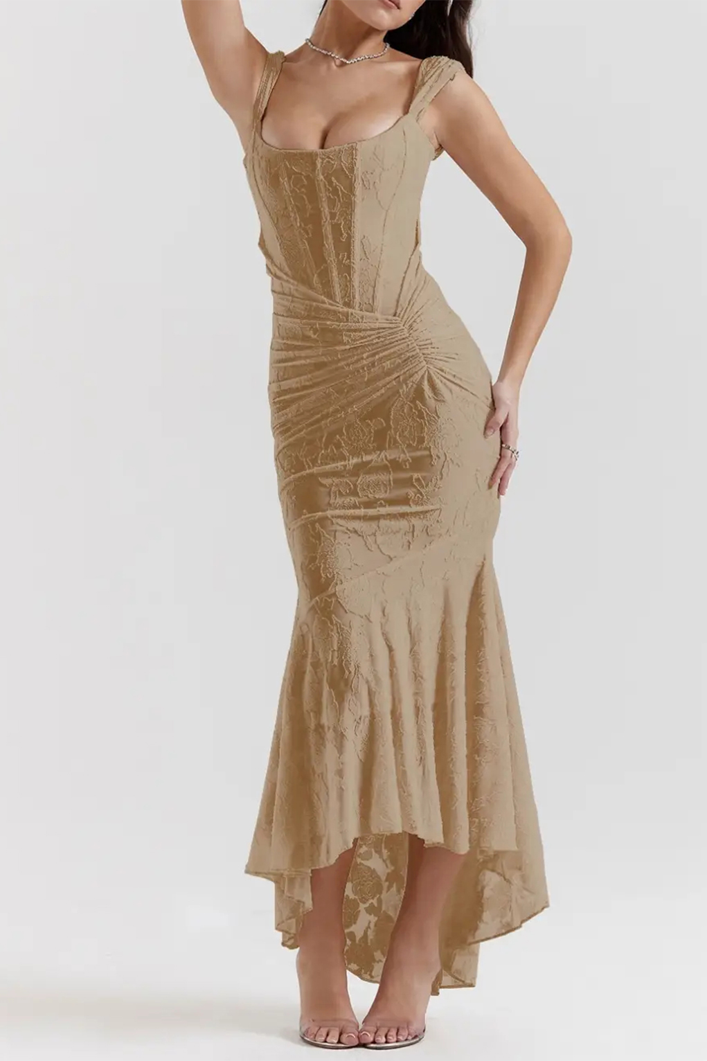 Blue bell floral maxi dress