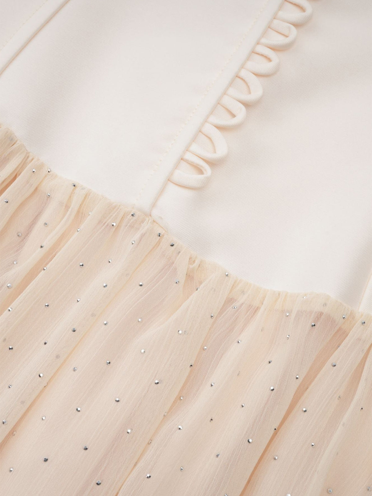 White Halterneck Tulle Overlay Maxi Dress
