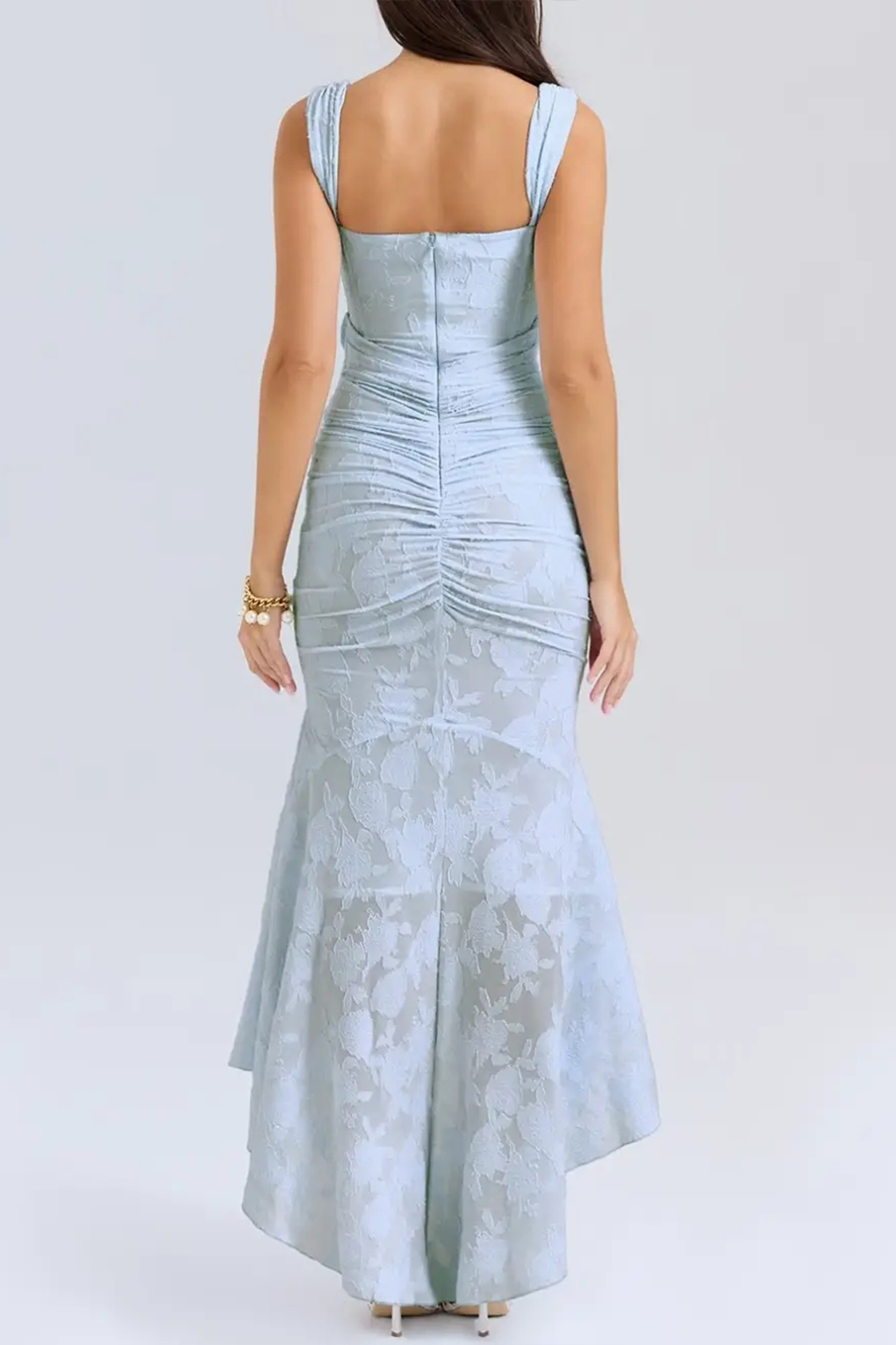 Blue bell floral maxi dress