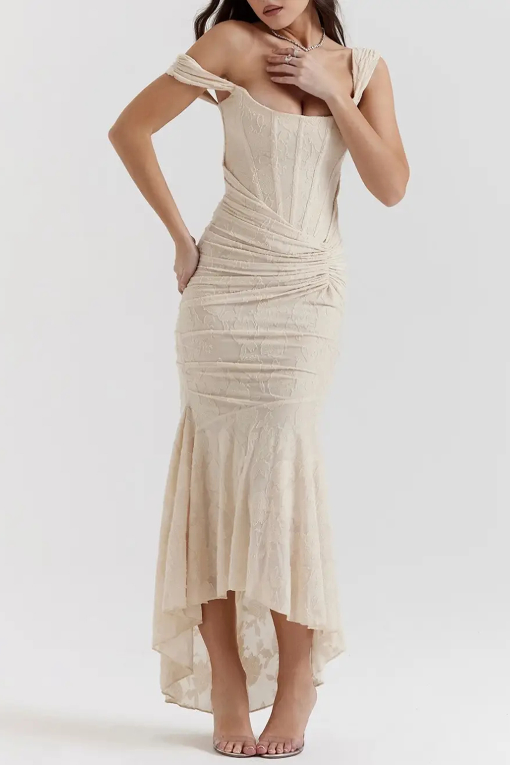 Blue bell floral maxi dress