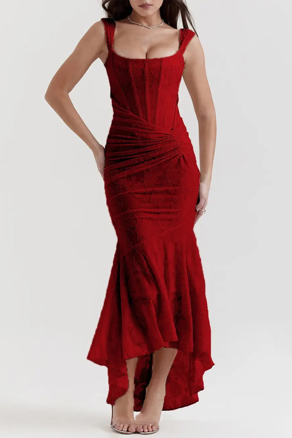 Blue bell floral maxi dress