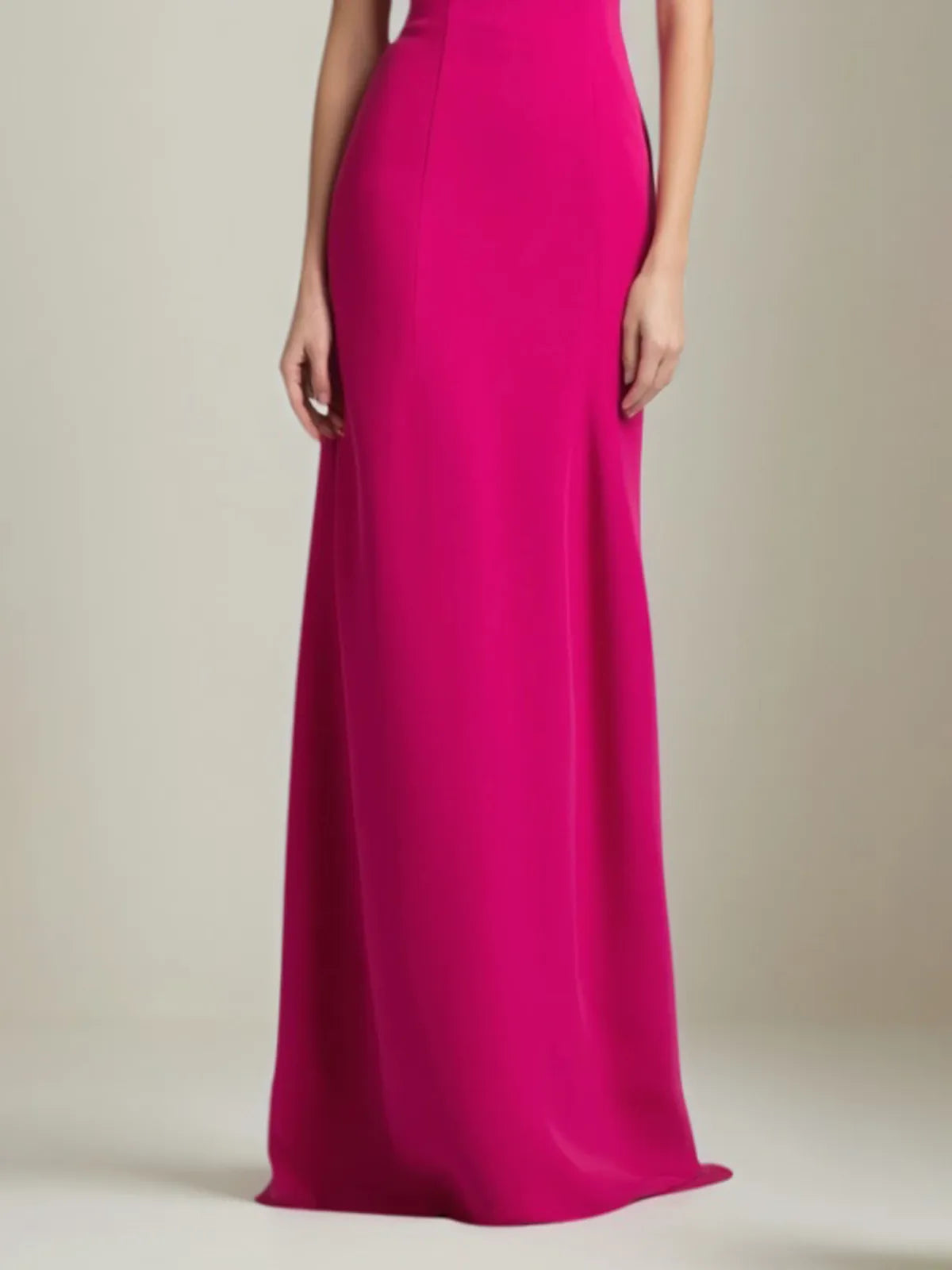 Formal Dress Rose Cowl Neck Floor-Length Dress