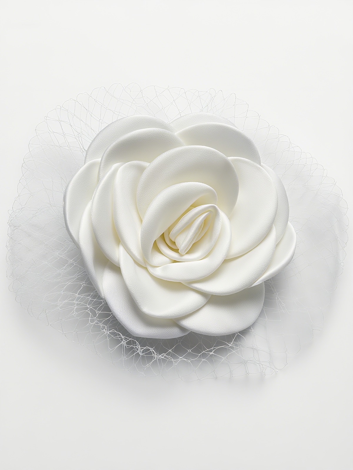 White 3D Floral Ruched Chiffon One Shoulder Sleeveless Sheath Gown Dress