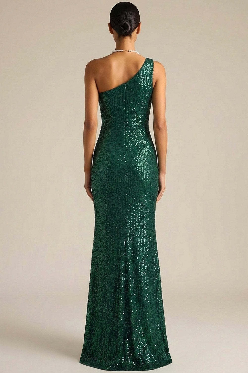 Dark Green Sparkly Sequin Mermaid Long Gala Dress