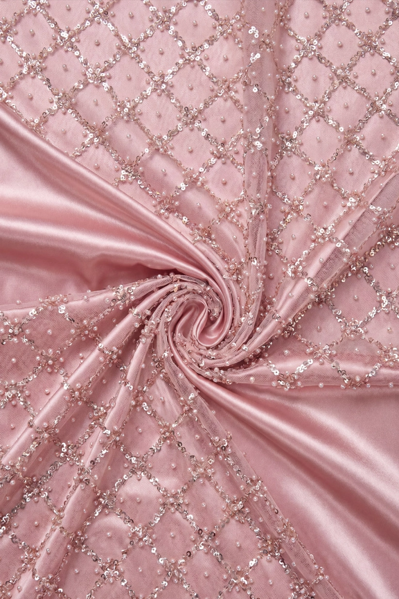 Pink One Shoulder Sheath Sequin Formal Evening Dress