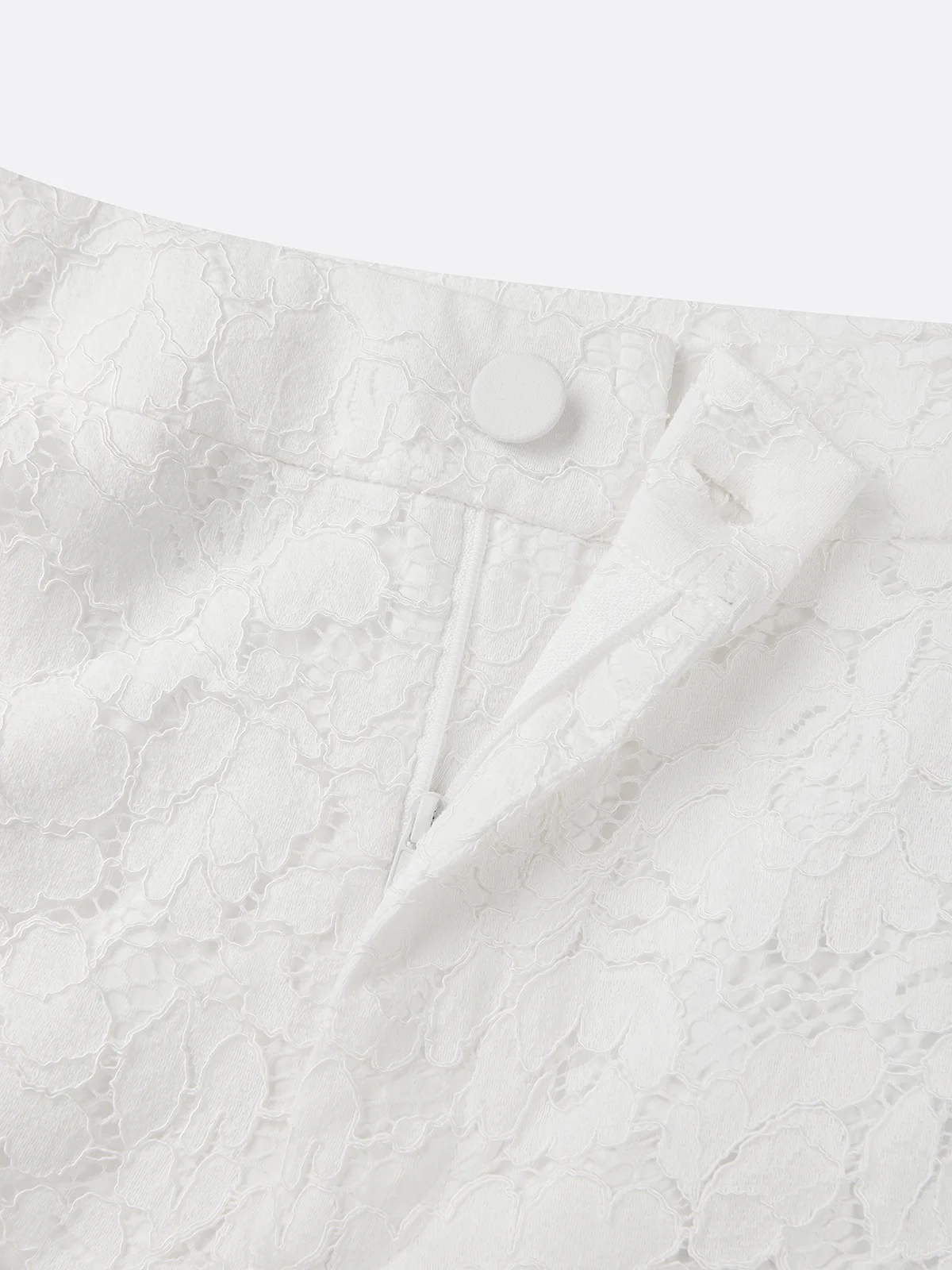 Women White 3D Floral Strapless Sleeveless Elegant Top With Pants Two-Piece Set