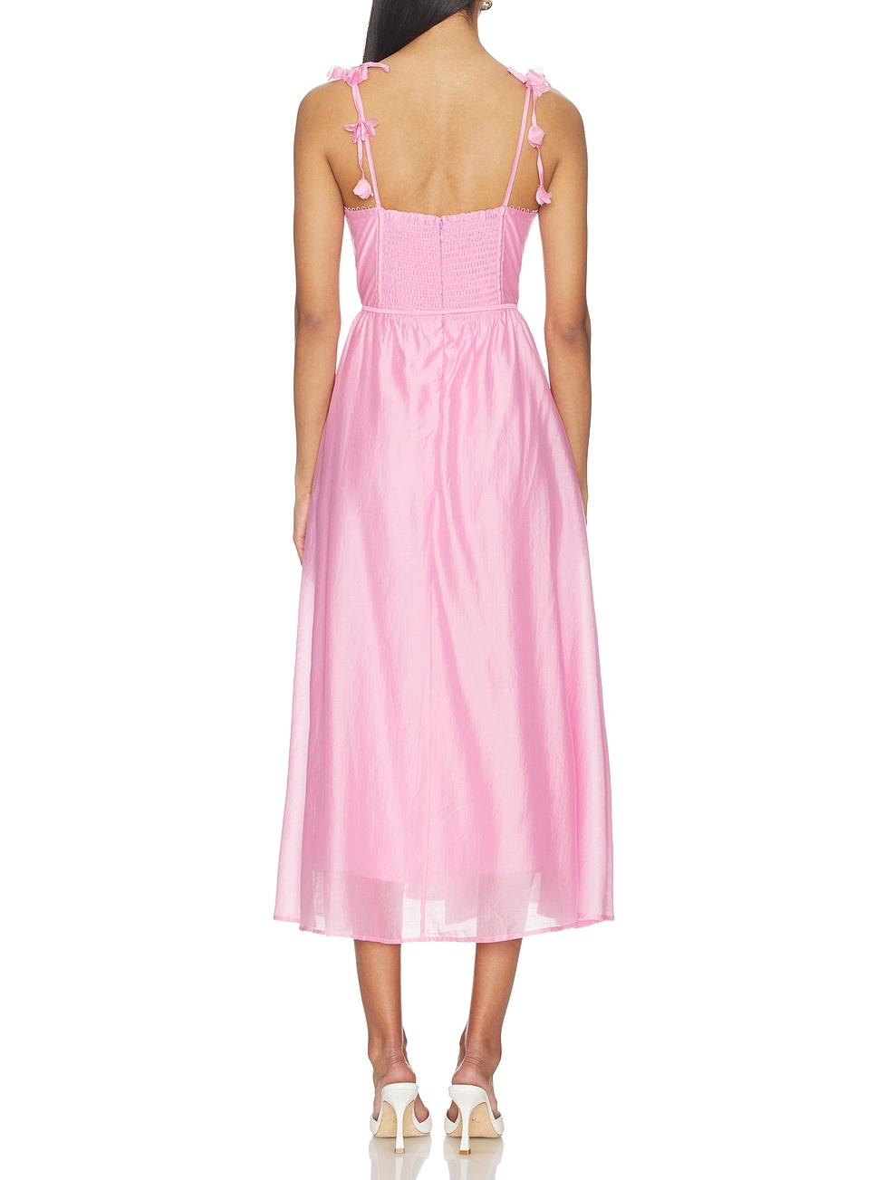 Date Night Must-Have: Yellow Flared Bustier Midi Dress