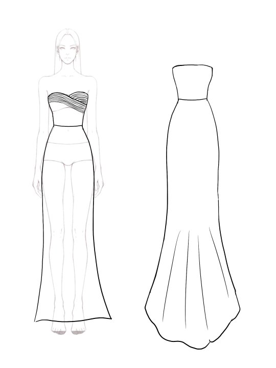 Party Black and Gold Dress Tube Top Pleated with Train Maxi Dress