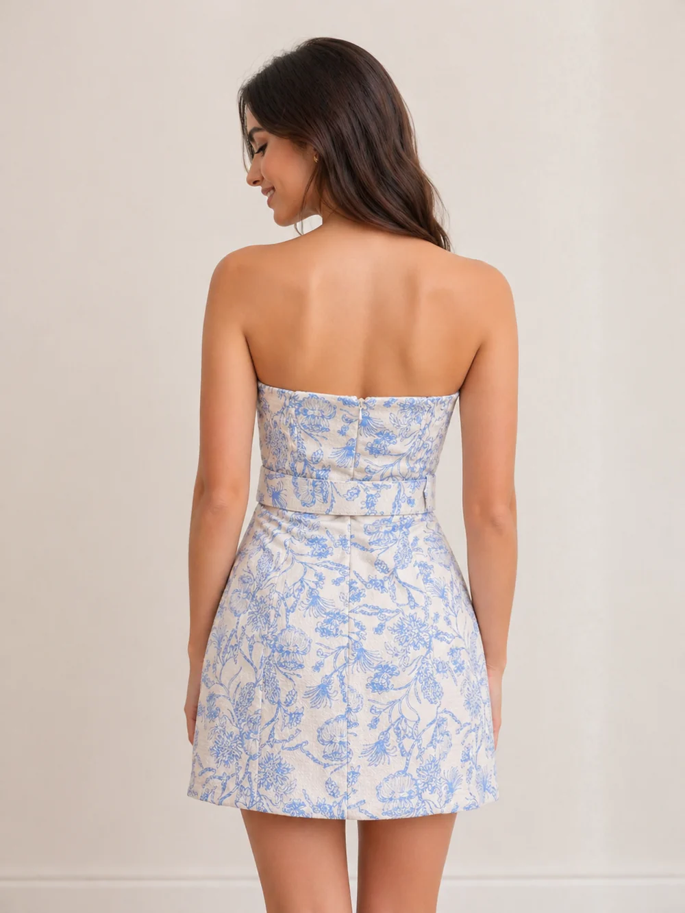 Sheath Strapless Short Homecoming Dress