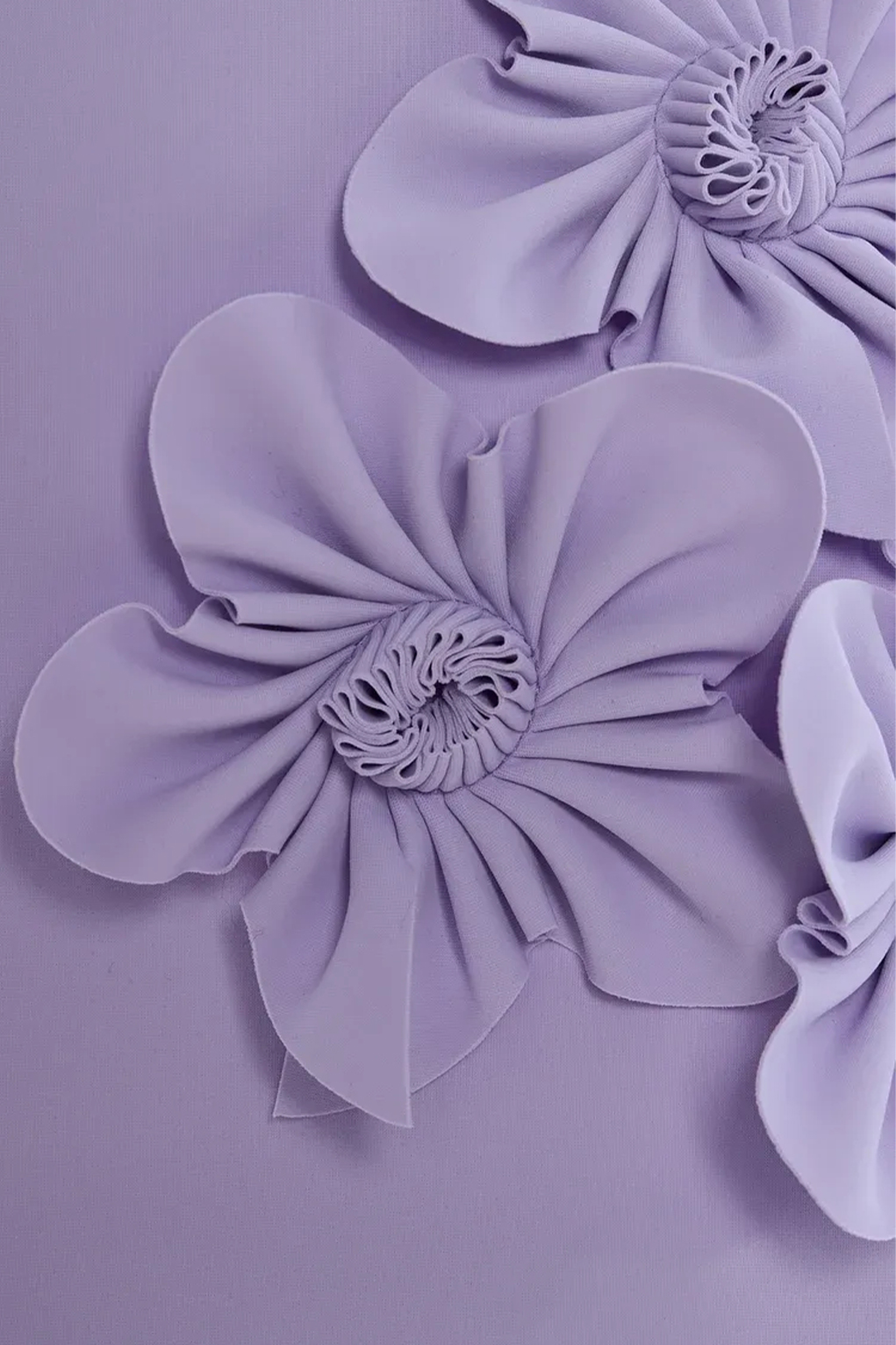 Exclusive Everard Floral-Appliquéd Cady Gown