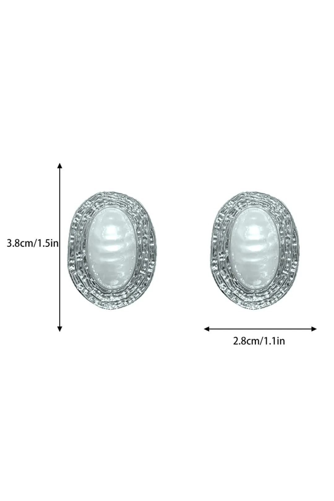 Textured Pearl Stud Earrings
