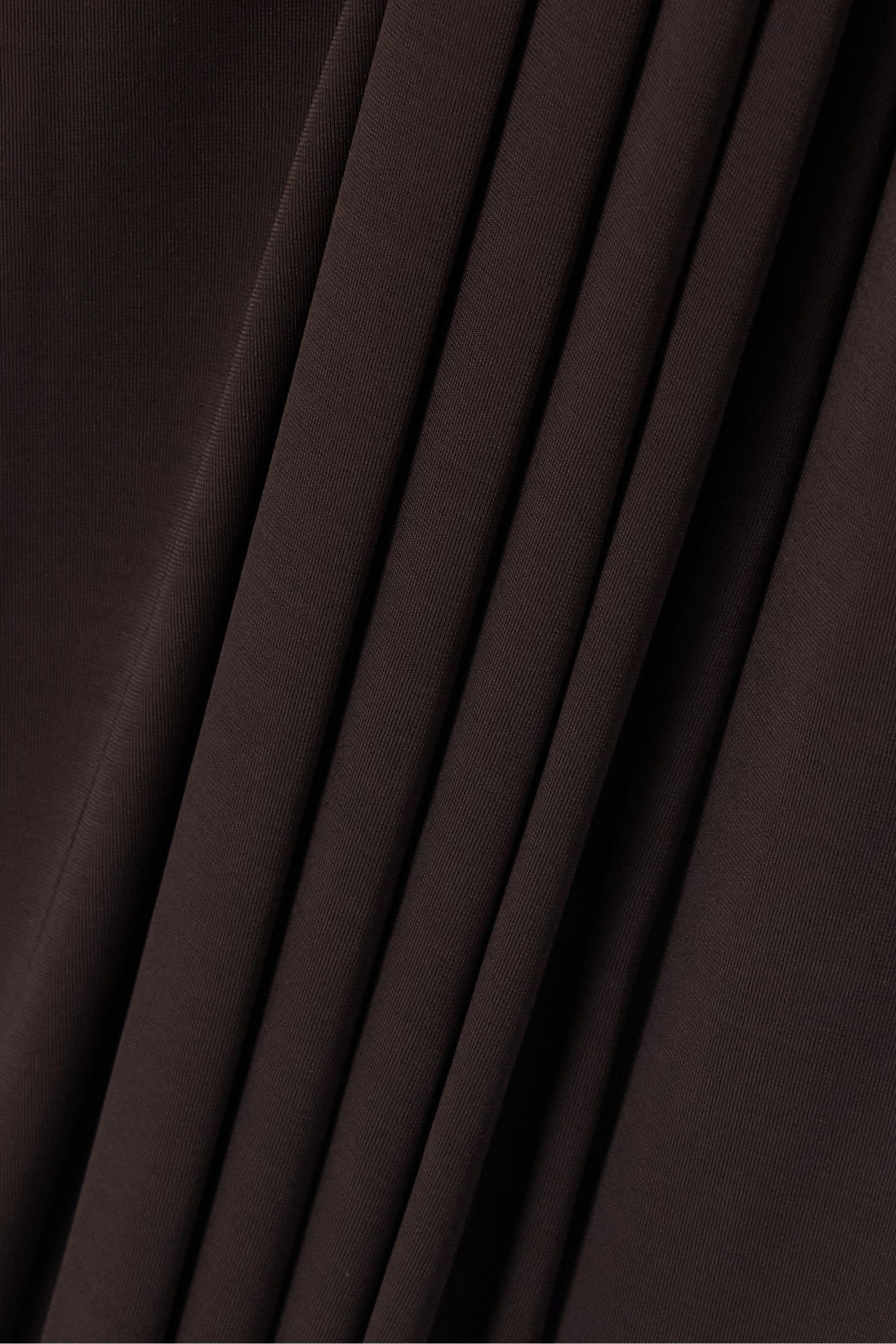 Solid Jersey Off-Shoulder Maxi Dress