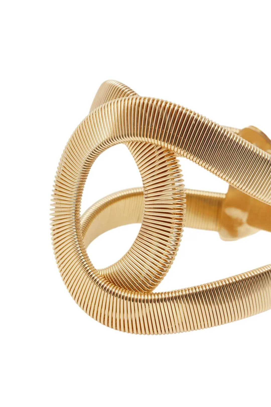 Metallic Textured Geometric Bracelet