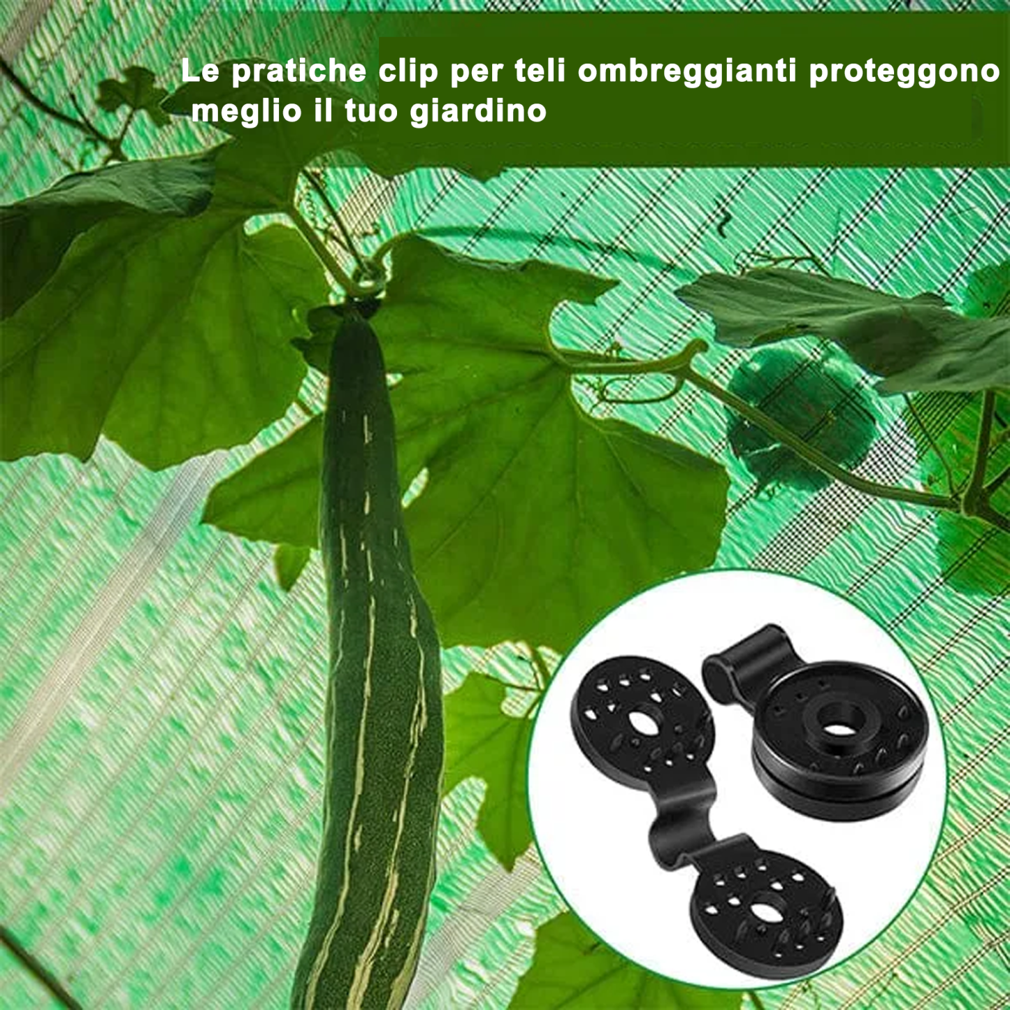 Clip di plastica per teli ombreggianti