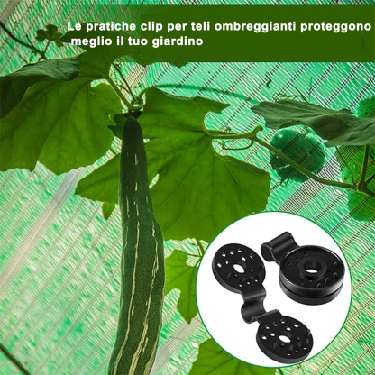 Clip di plastica per teli ombreggianti