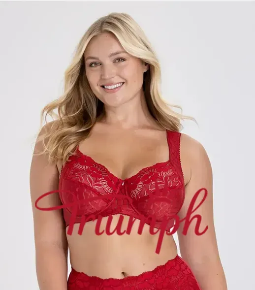 Triunfo - 3 peças. ✨Sutiã jacquard feminino com fecho frontal