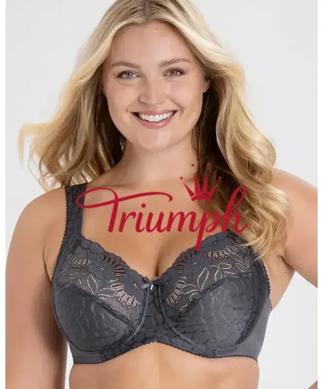 Triunfo - 3 peças. ✨Sutiã jacquard feminino com fecho frontal