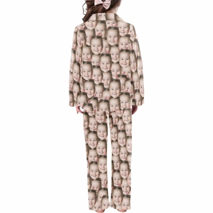 acePajamas Pajama Kid's Pajamas Custom Sleepwear with Seamless Face Personalized Pajama Set For Boys&Girls 2-15Y