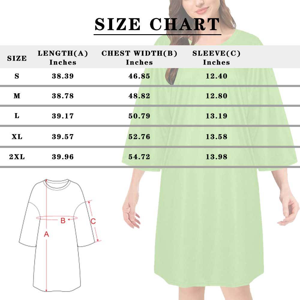 DogPicGift Pajama Custom Pet Faces Multicolor Pajamas for Women's Oversized Sleep Tee Personalized Women's Loose Nightshirt Sleepwear