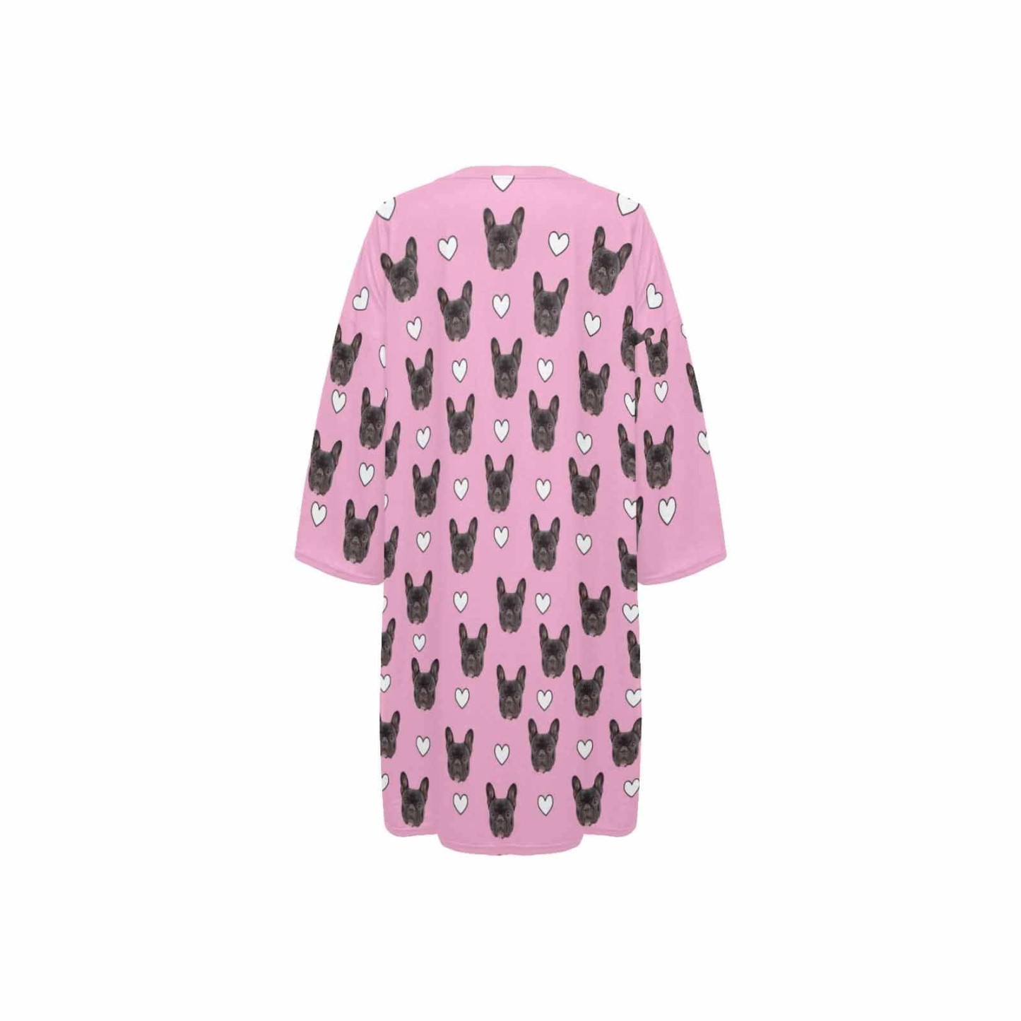 DogPicGift Pajama Personalized Pet Face Heart Men Sleepwear&Women's Oversized Sleep Tee Custom Dog Crew Neck Couple Matching Short Pajama Set