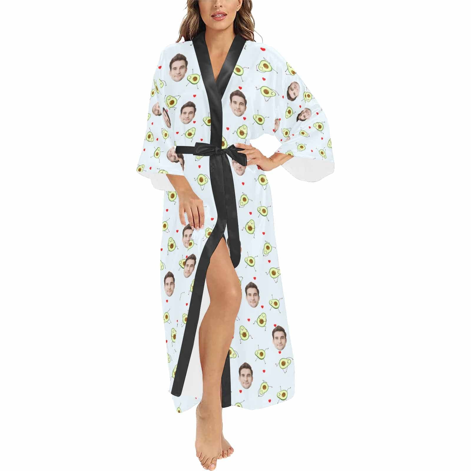 FacePajamas T-Shirts 20230922-´÷Àֿµ-1  Women&#039;s Long Kimono Robe