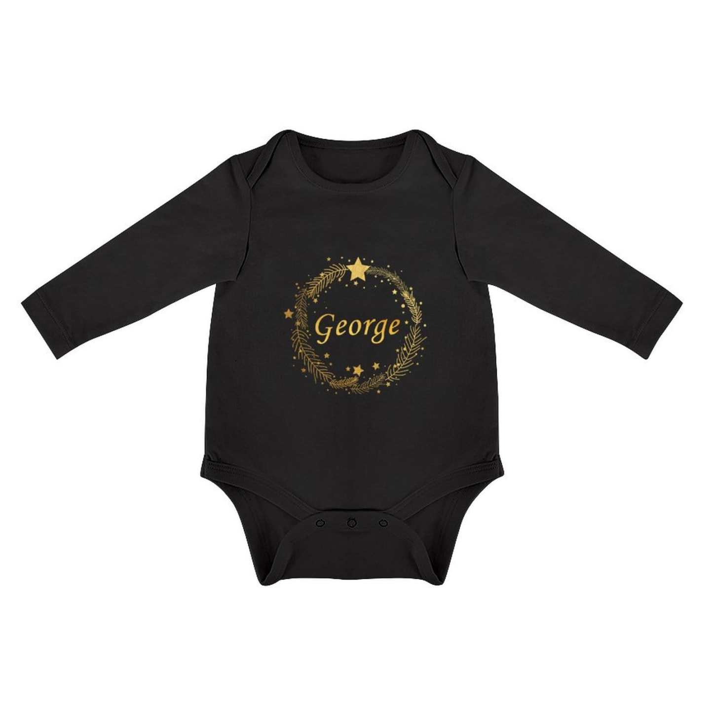 FacePajamas Baby Pajama 3 MONTHS / Black Custom Name Magic Infant Bodysuit One Piece Jumpsuit Personalized Long Sleeve Rompers Baby Clothes