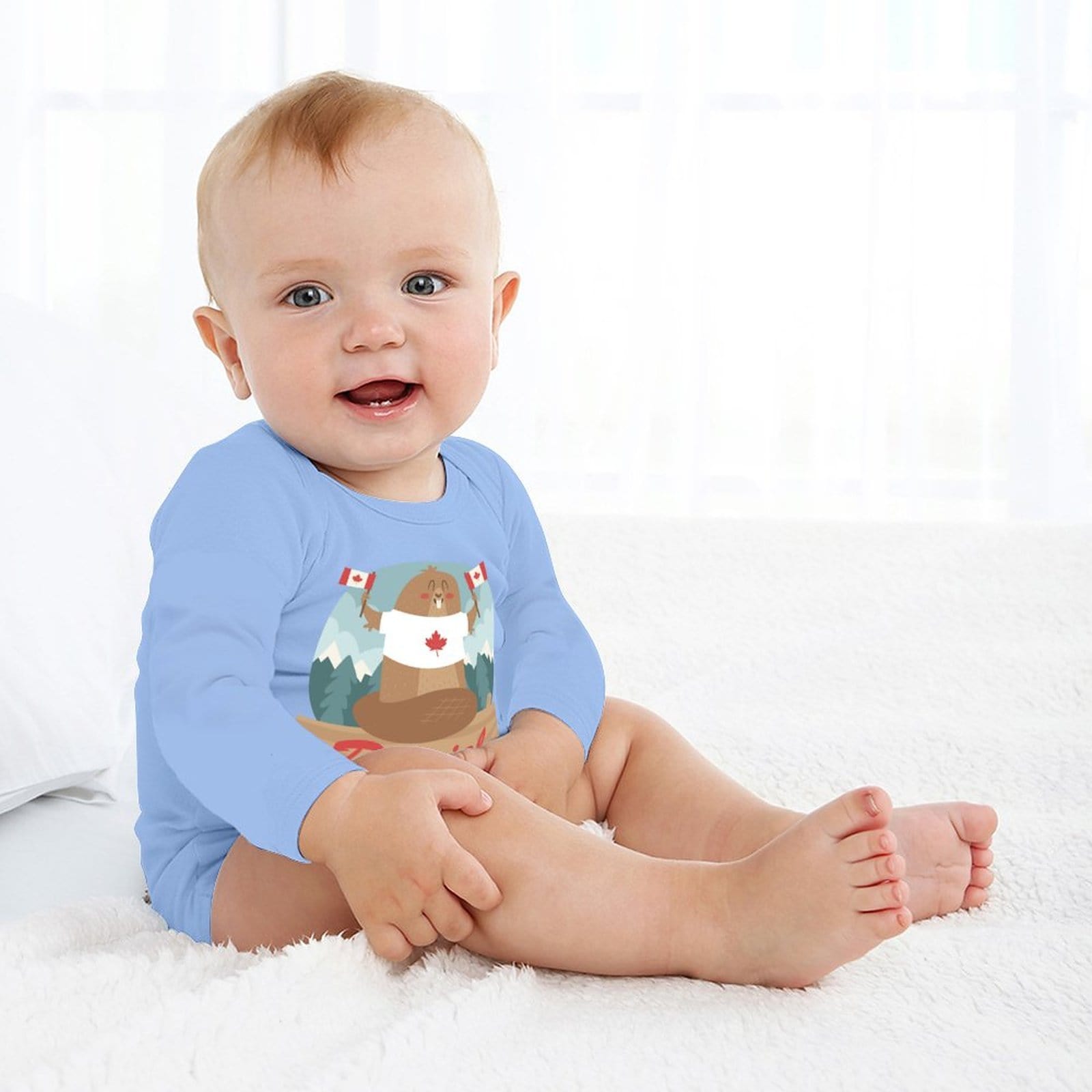 FacePajamas Baby Pajama 3 MONTHS / Blue Custom Name Christmas Infant Bodysuit One Piece Jumpsuit Personalized Long Sleeve Rompers Baby Clothes