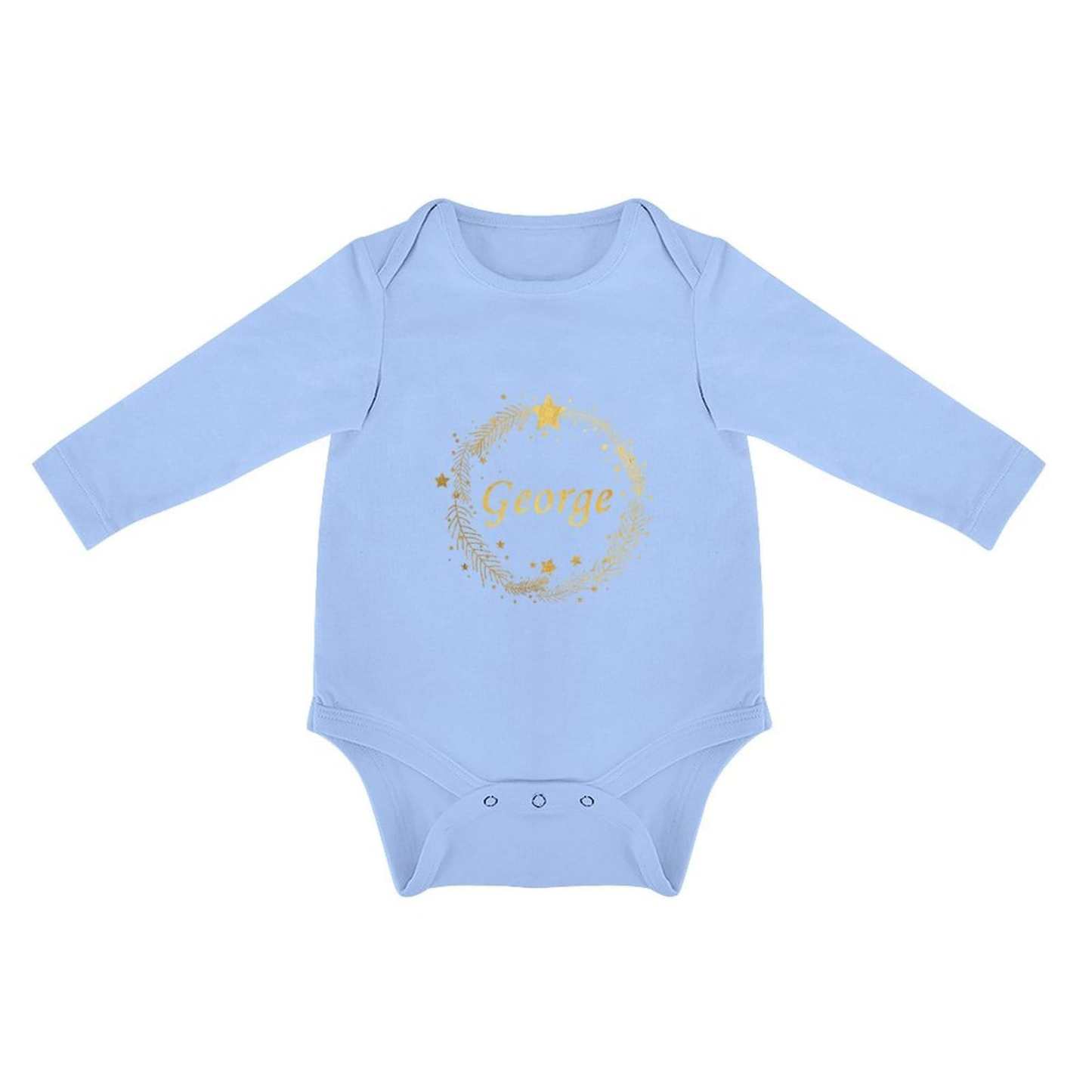 FacePajamas Baby Pajama 3 MONTHS / Blue Custom Name Magic Infant Bodysuit One Piece Jumpsuit Personalized Long Sleeve Rompers Baby Clothes